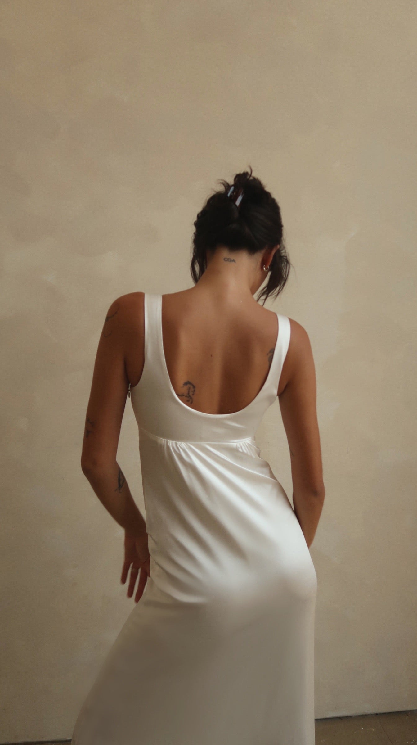 Lucille Silk and Wool Mini Dress