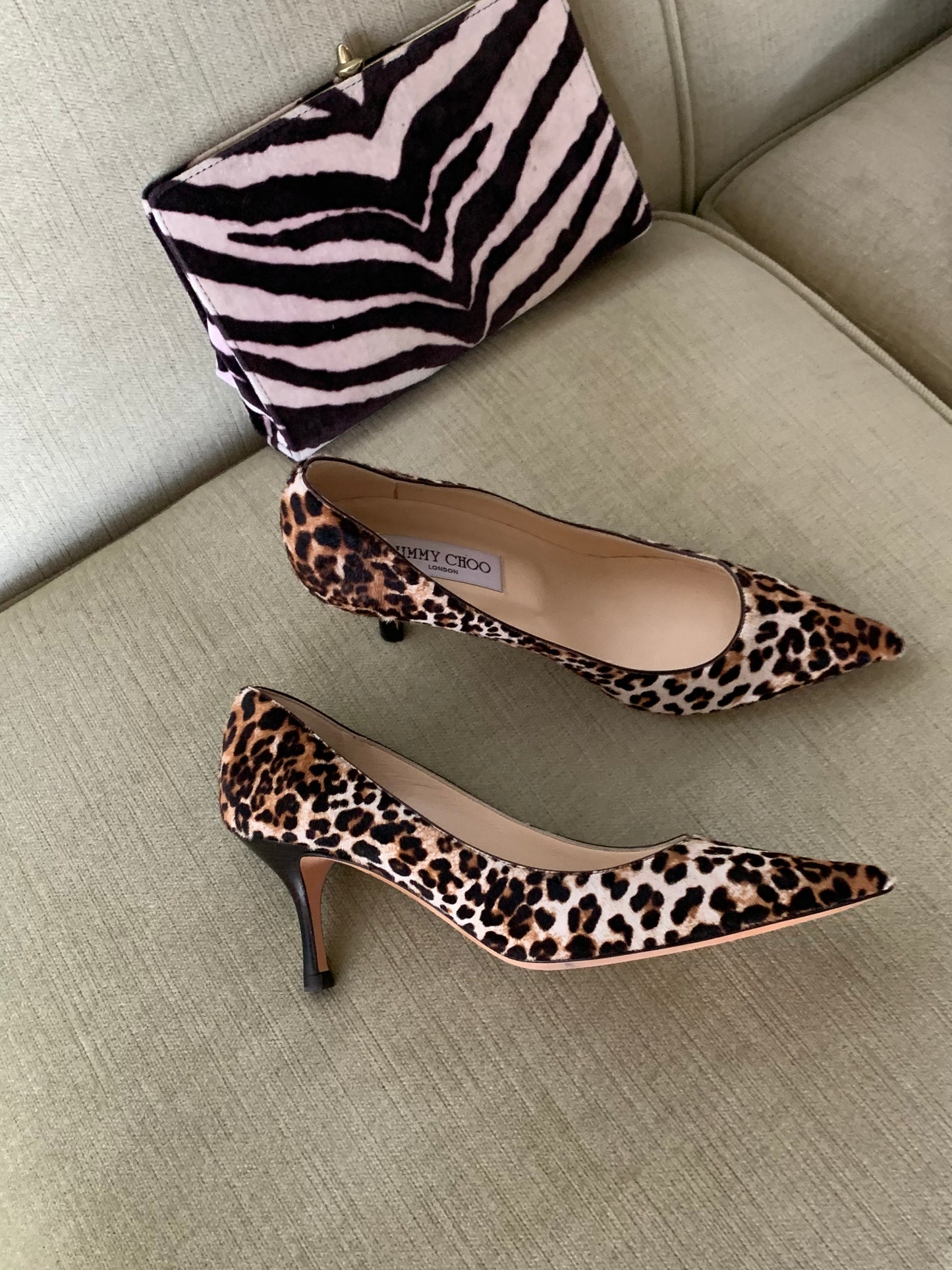 Jimmy Choo Leopard Pumps size 8.5