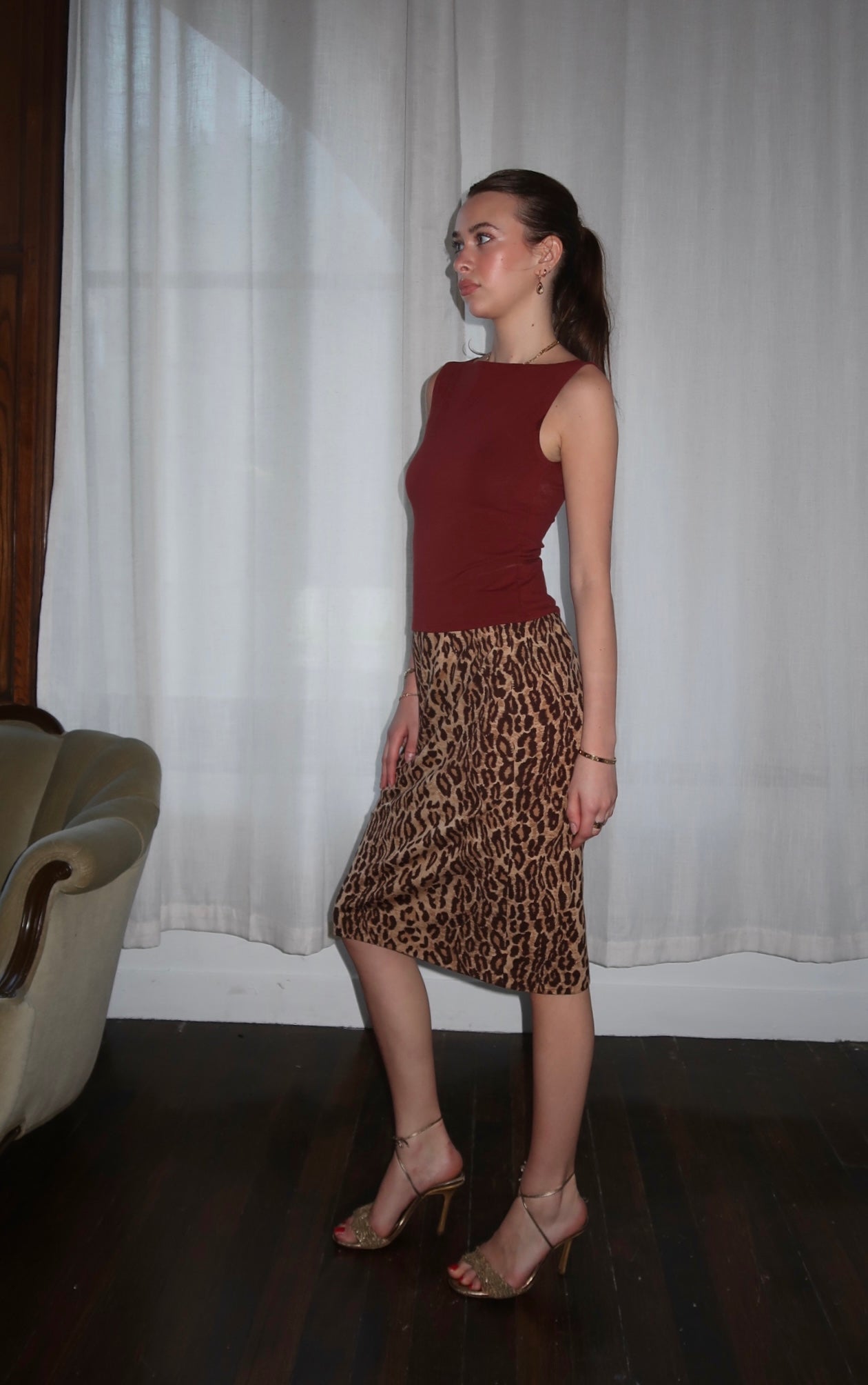 D&G Leopard Skirt