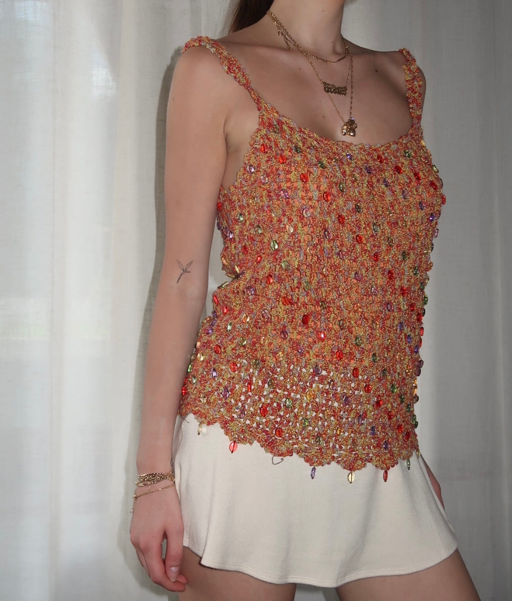 Beaded Knit Top